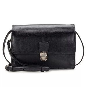 Patricia Nash Black Leather Crossbody Bag